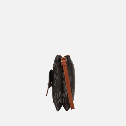 Mkf Collection by Mia K. - Jeni Signature Crossbody Bag in Burgundy view 4 - Mkf Collection Crossbody Bags