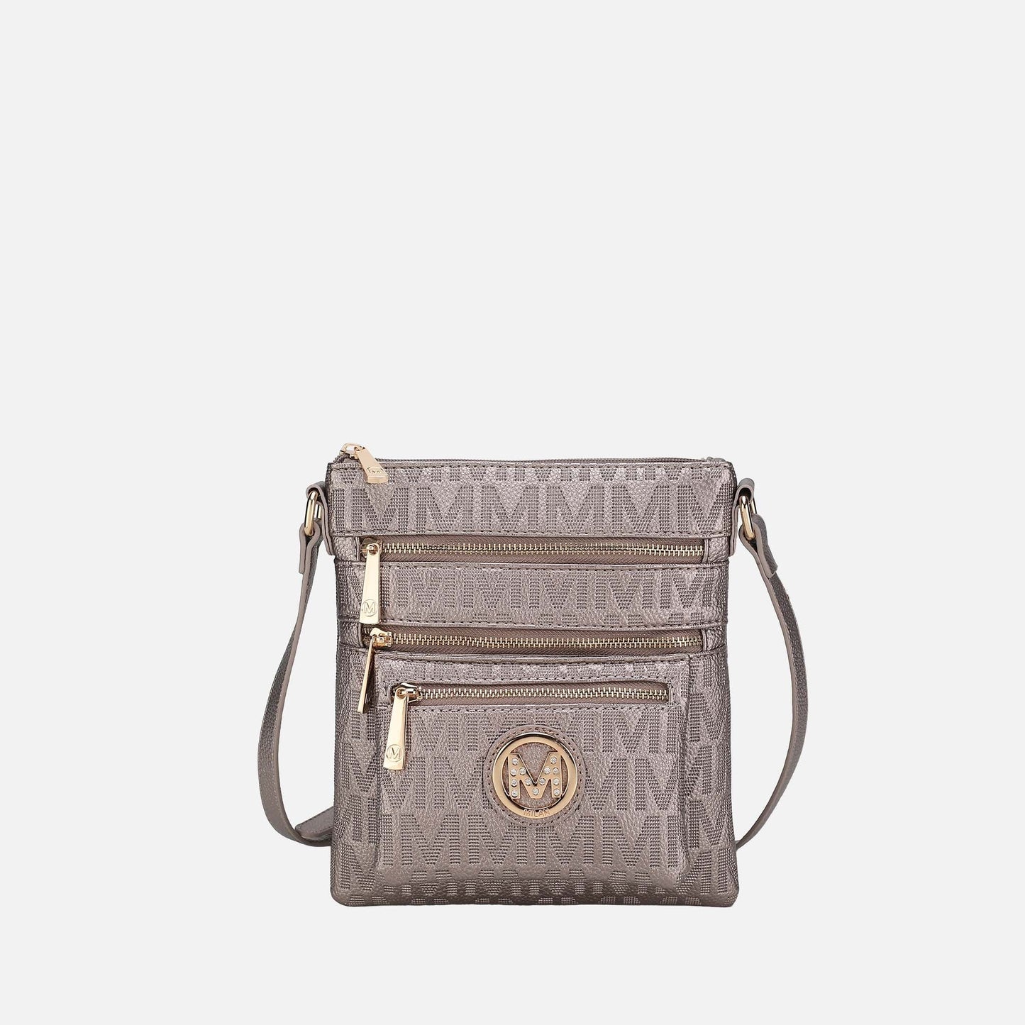Mkf Collection by Mia K. - Jessy Signature Crossbody Bag in Camel view 11 - Mkf Collection Crossbody Bags