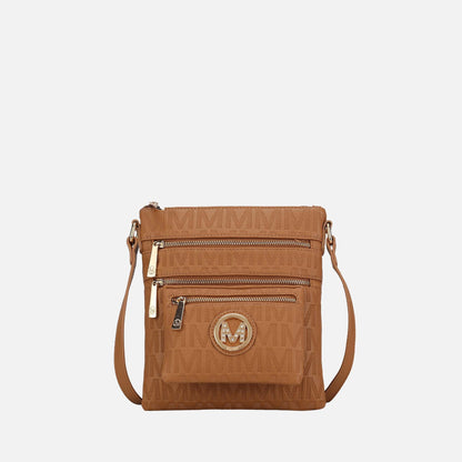 Mkf Collection by Mia K. - Jessy Signature Crossbody Bag in Chocolate view 6 - Mkf Collection Crossbody Bags
