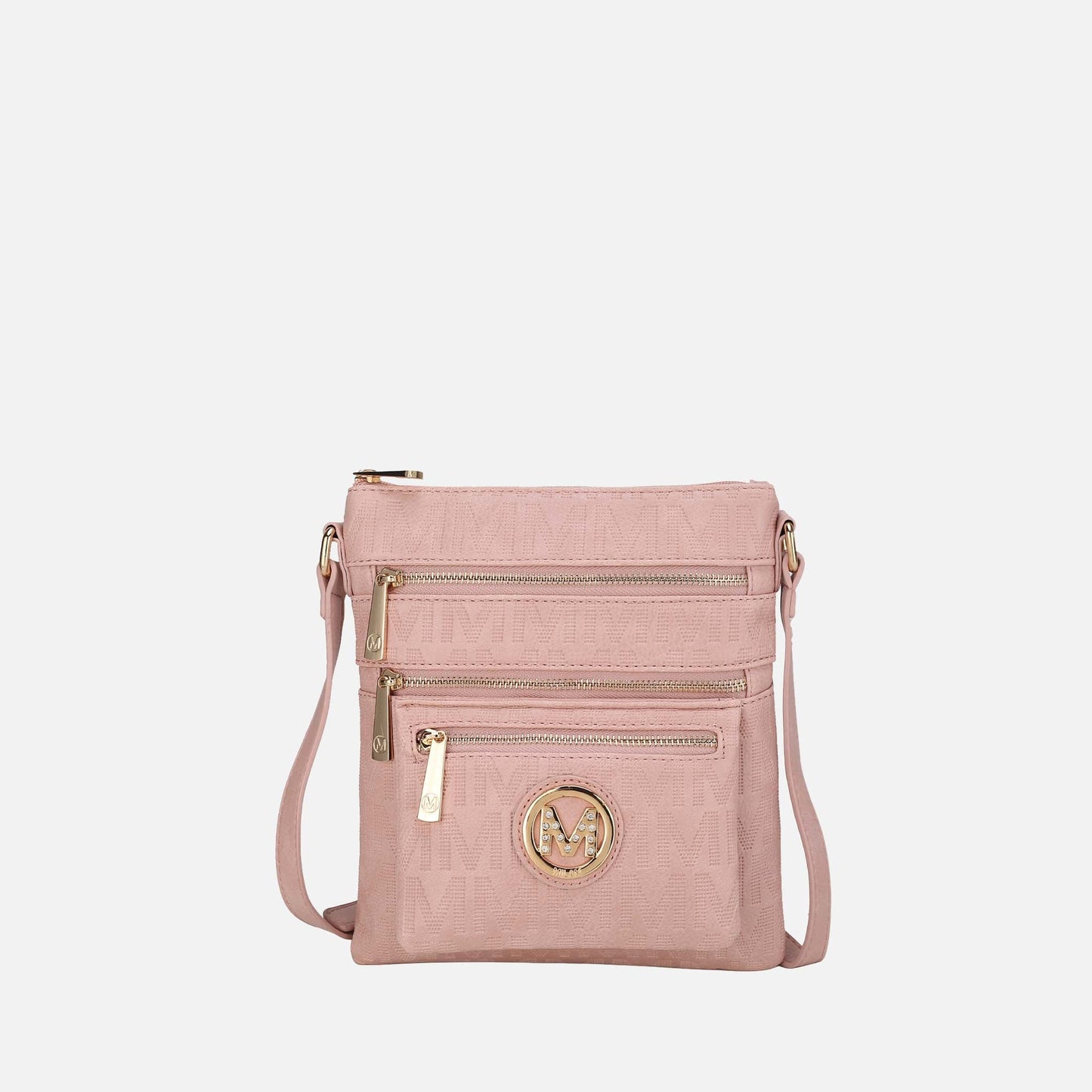 Mkf Collection by Mia K. - Jessy Signature Crossbody Bag in Grey view 8 - Mkf Collection Crossbody Bags