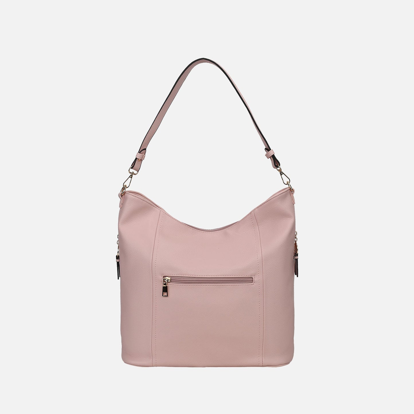 Mkf Collection by Mia K. - Jordina 2 Pcs Shoulder Bag with Matching Wallet in Charcoal Grey view 3 - Mkf Collection Bags