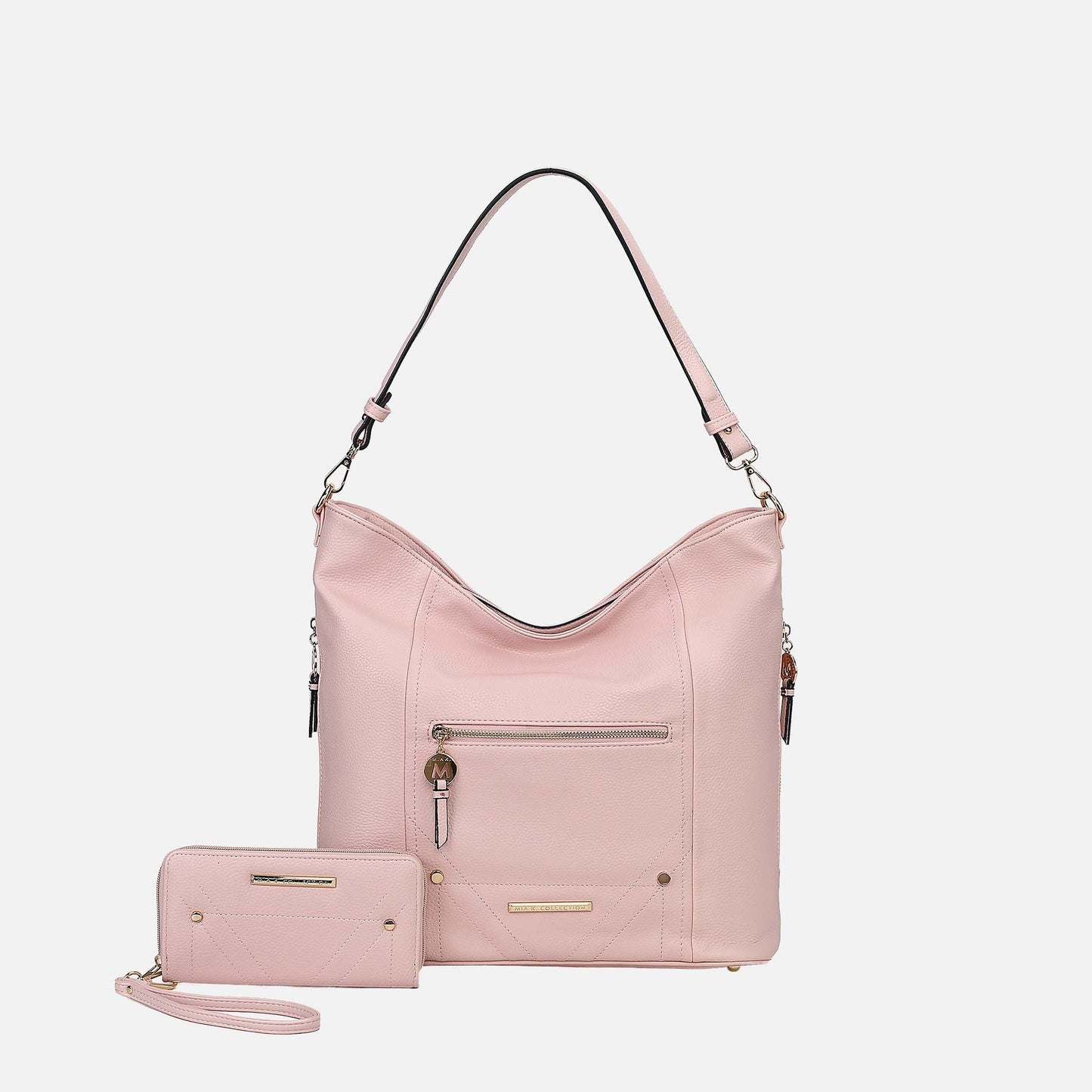 Mkf Collection by Mia K. - Jordina 2 Pcs Shoulder Bag with Matching Wallet in Olive view 6 - Mkf Collection Bags