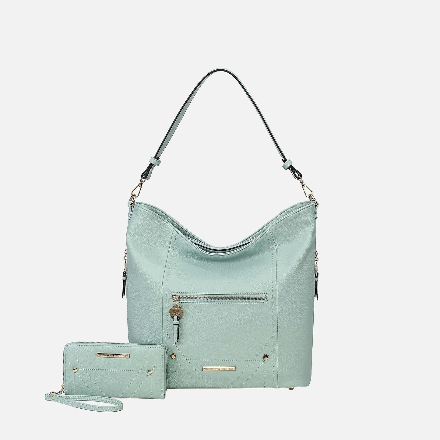 Mkf Collection by Mia K. - Jordina 2 Pcs Shoulder Bag with Matching Wallet in Chocolate view 9 - Mkf Collection Bags