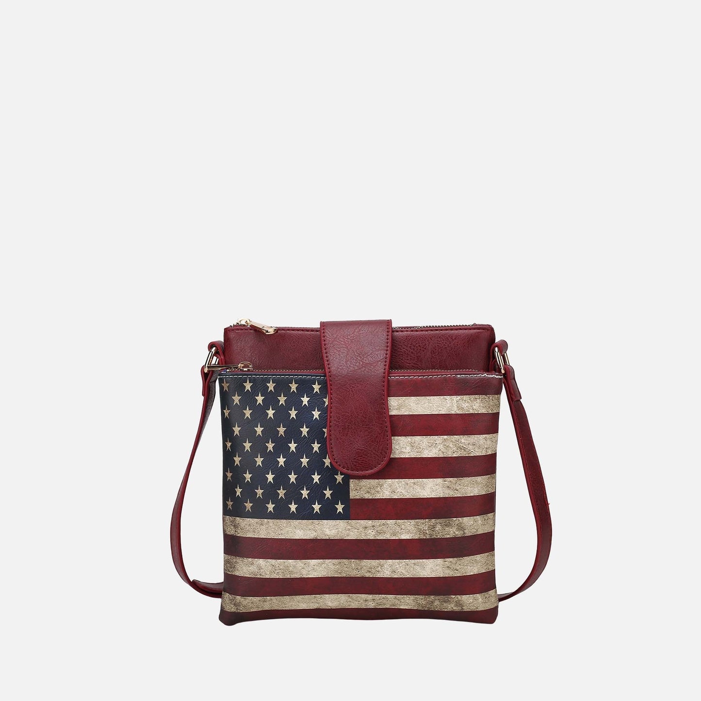 Mkf Collection by Mia K. - Josephine Printed Flag Crossbody Bag view 12 - Mkf Collection Crossbody Bags