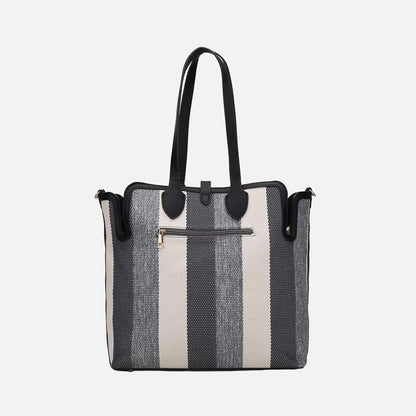 Mkf Collection by Mia K. - Juliana Tote Bag and Wristlet Set in Blush view 4 - Mkf Collection Bags (one-piece)