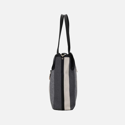 Mkf Collection by Mia K. - Juliana Tote Bag and Wristlet Set in Denim Blue view 5 - Mkf Collection Bags (one-piece)