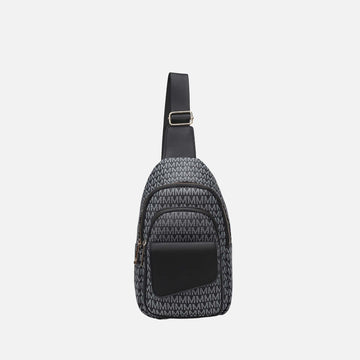 Mkf Collection by Mia K. - Kace Signature Sling Bag in Beige - Mkf Collection Bags