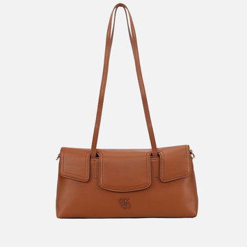Mkf Collection by Mia K. - Kaia Shoulder Bag in Beige - Mkf Collection Bags