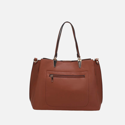 Mkf Collection by Mia K. - Kane Shoulder Bag and Set in Grey view 3 - Mkf Collection Bags (one-piece)
