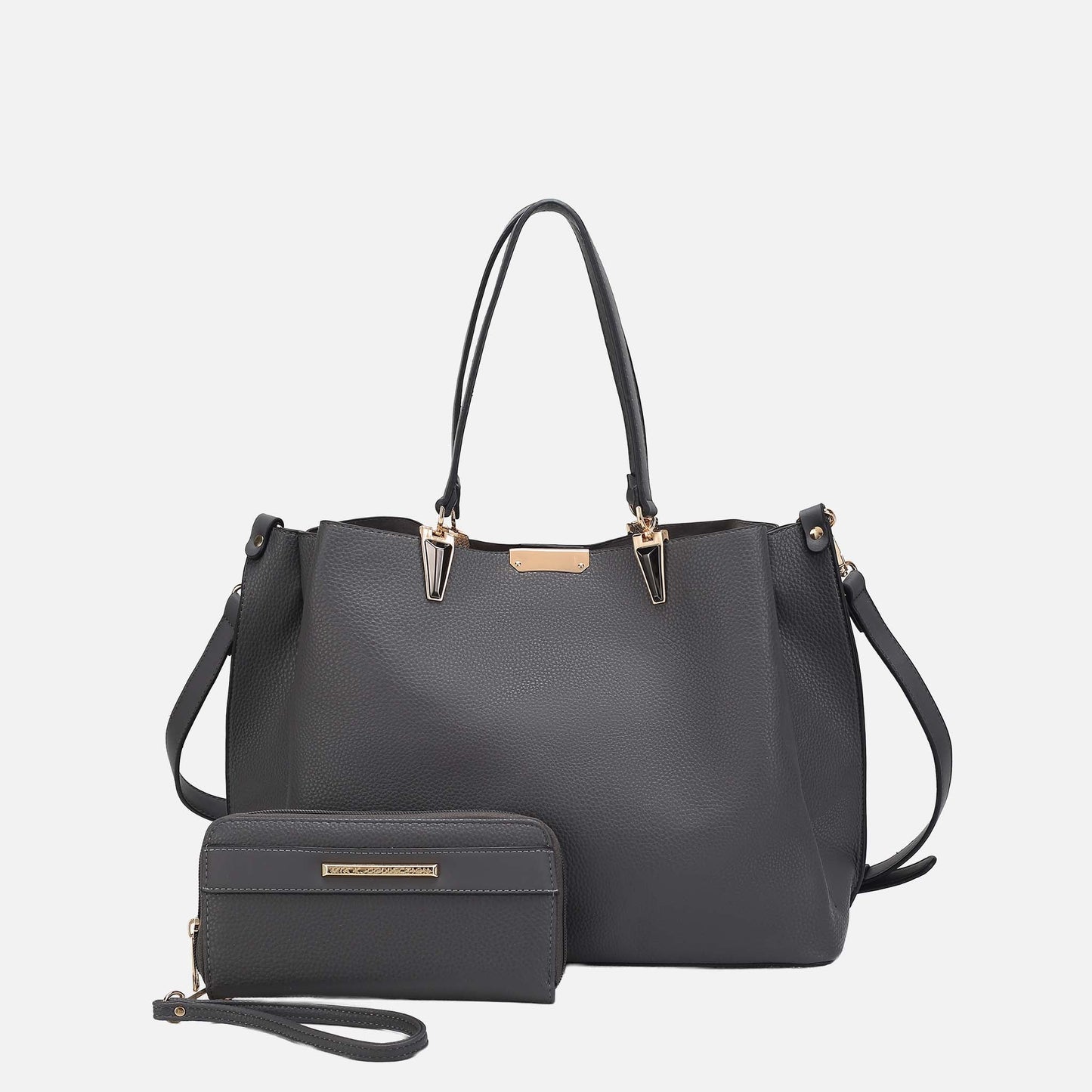 Mkf Collection by Mia K. - Kane Shoulder Bag and Set in Pink view 6 - Mkf Collection Bags (one-piece)