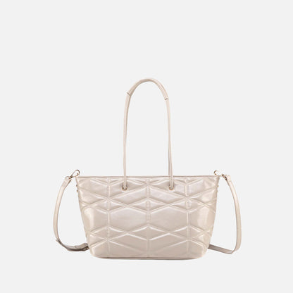 Mkf Collection by Mia K. - Karen Tote Bag in Coffee view 3 - Mkf Collection Bags