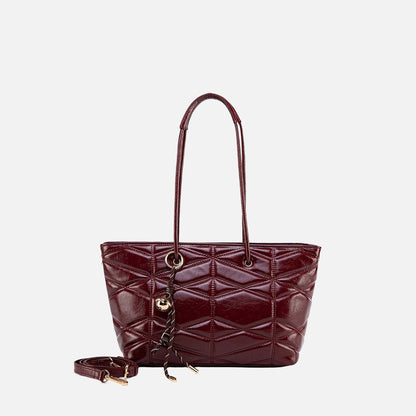 Mkf Collection by Mia K. - Karen Tote Bag in Wine view 6 - Mkf Collection Bags