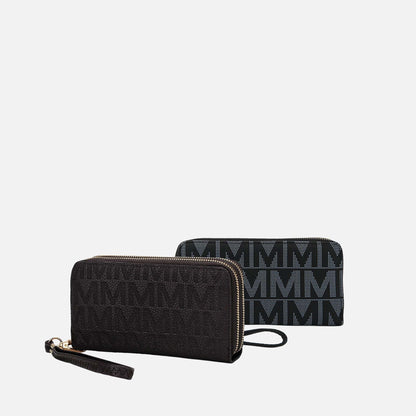 Mkf Collection by Mia K. - Kathe Embossed M Signature Wallet Wristlet view 12 - Mia K Collection Wallets (bag)