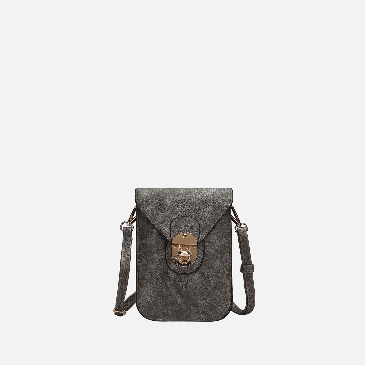 Mkf Collection by Mia K. - Kianna Phone Crossbody Bag in Coffee view 11 - Mkf Collection Crossbody Bags