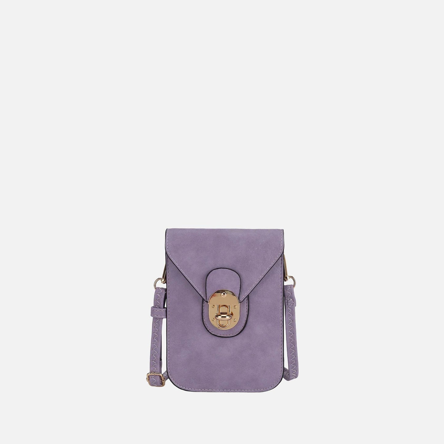 Mkf Collection by Mia K. - Kianna Phone Crossbody Bag in Cognac Brown view 16 - Mkf Collection Crossbody Bags