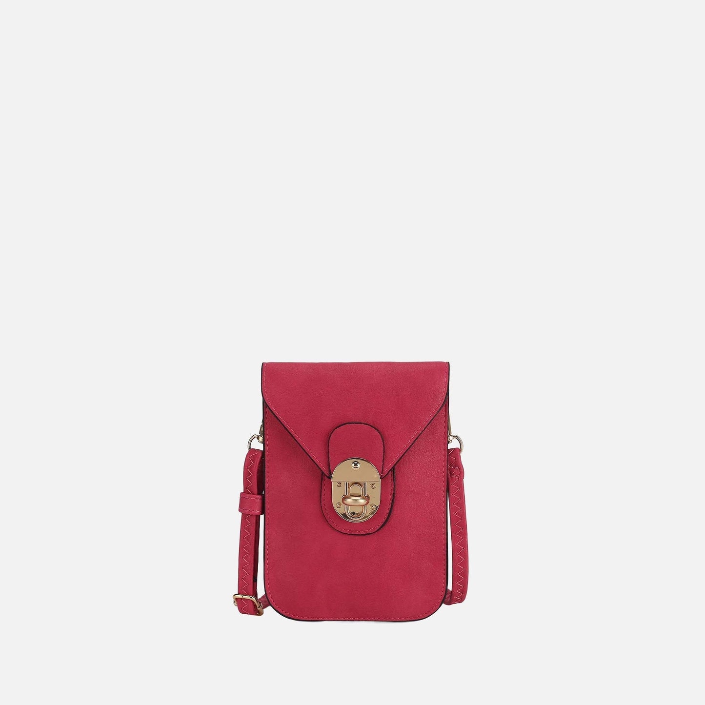 Mkf Collection by Mia K. - Kianna Phone Crossbody Bag in Fuschia Rose view 17 - Mkf Collection Crossbody Bags