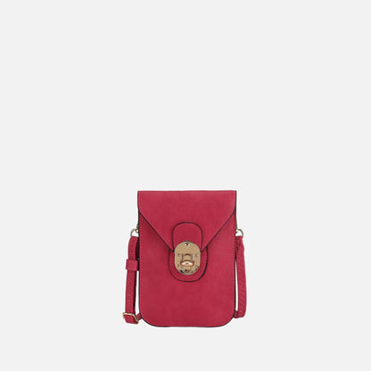 Mkf Collection by Mia K. - Kianna Phone Crossbody Bag in Fuschia Rose view 17 - Mkf Collection Crossbody Bags