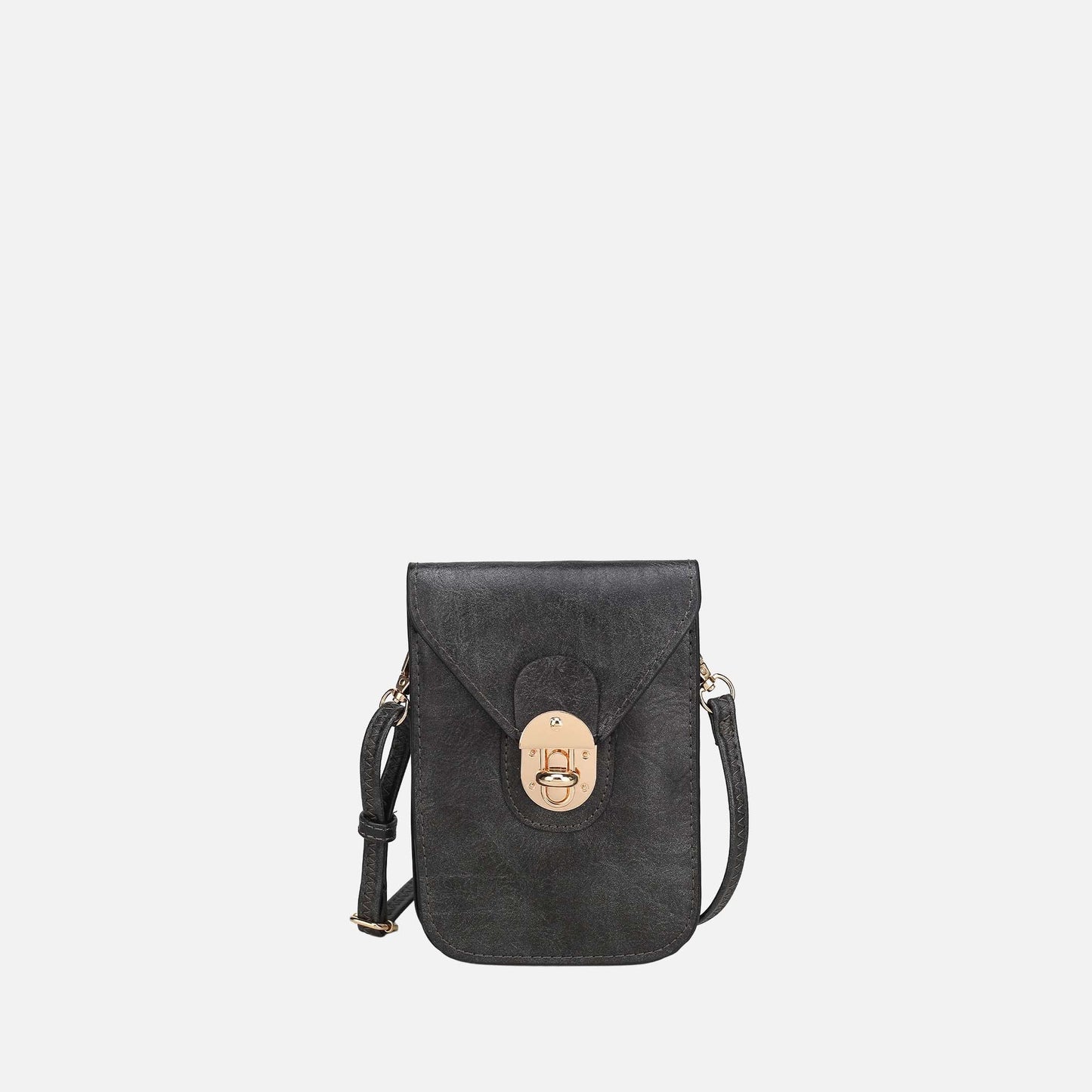 Mkf Collection by Mia K. - Kianna Phone Crossbody Bag in Pewter view 19 - Mkf Collection Crossbody Bags