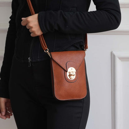 Mkf Collection by Mia K. - Kianna Phone Crossbody Bag in Denim Blue view 2 - Mkf Collection Crossbody Bags