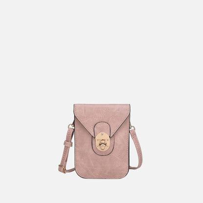 Mkf Collection by Mia K. - Kianna Phone Crossbody Bag in Taupe view 8 - Mkf Collection Crossbody Bags