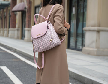 Mkf Collection by Mia K. - Kimberly Backpack Handbag in Cognac Brown view 2 - Mia Kimberly