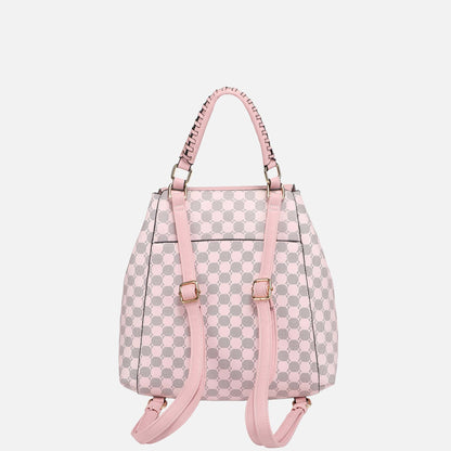 Mkf Collection by Mia K. - Kimberly Backpack Handbag in Light Blue view 3 - Mia Kimberly