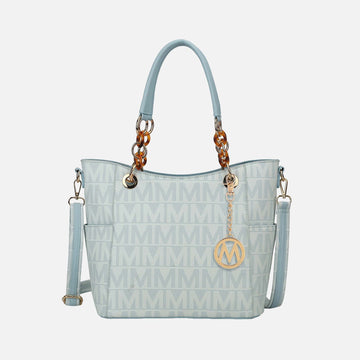 Mkf Collection by Mia K. - Kissaten Signature Tote Bag in Wine - Mkf Collection Bags