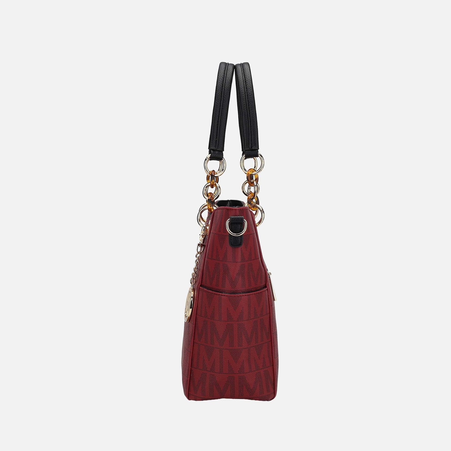Mkf Collection by Mia K. - Kissaten Signature Tote Bag in Gray view 4 - Mkf Collection Bags