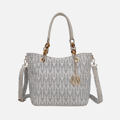 Mkf Collection by Mia K. - Kissaten Signature Tote Bag in Black view 5 - Mkf Collection Bags