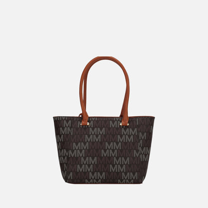 Mkf Collection by Mia K. - Lady Ii Signature Tote Bag and Set in Burgundy view 3 - Mkf Collection Bags (one-piece)