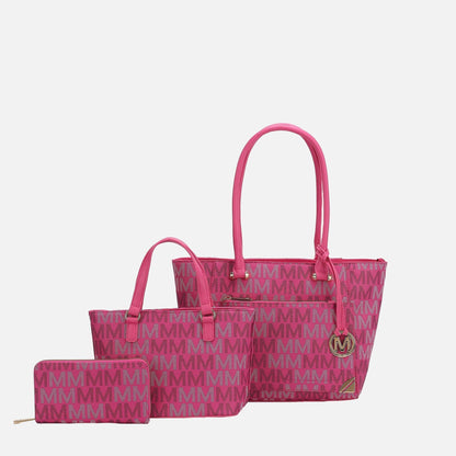 Mkf Collection by Mia K. - Lady Ii Signature Tote Bag and Set in Seafoam view 9 - Mkf Collection Bags (one-piece)