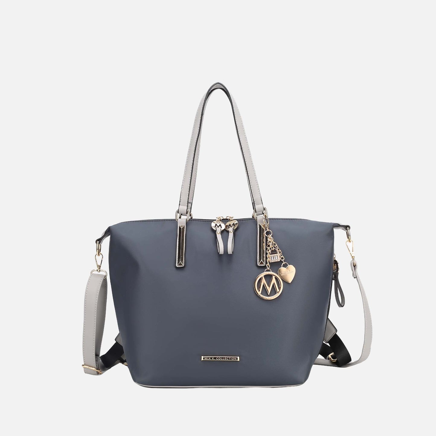 Mkf Collection by Mia K. - Layla Convertible Weekender Handbag in Light Blue