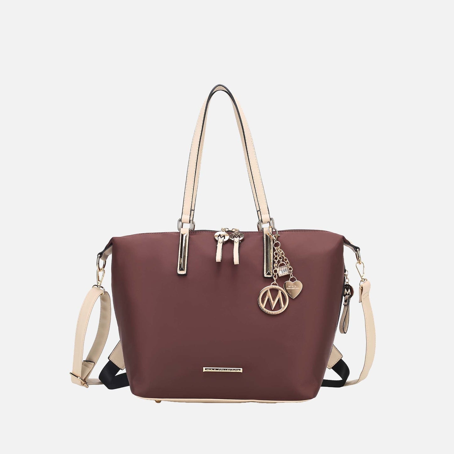 Mkf Collection by Mia K. - Layla Convertible Weekender Handbag in Yellow view 11