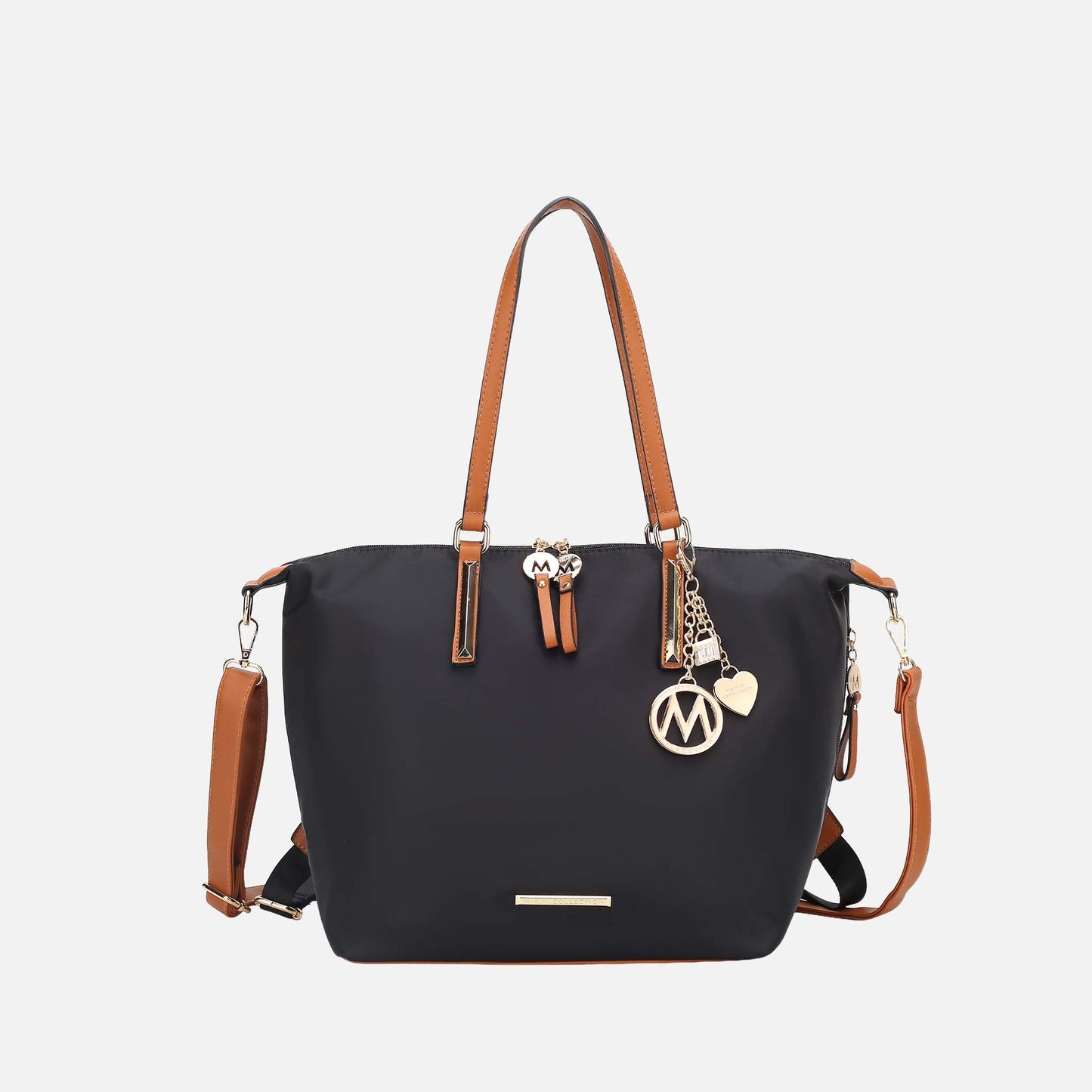 Mkf Collection by Mia K. - Layla Convertible Weekender Handbag in Chocolate view 13