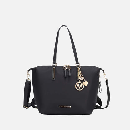 Mkf Collection by Mia K. - Layla Convertible Weekender Handbag in Red view 14