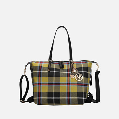Mkf Collection by Mia K. - Layla Convertible Weekender Handbag in Purple view 16