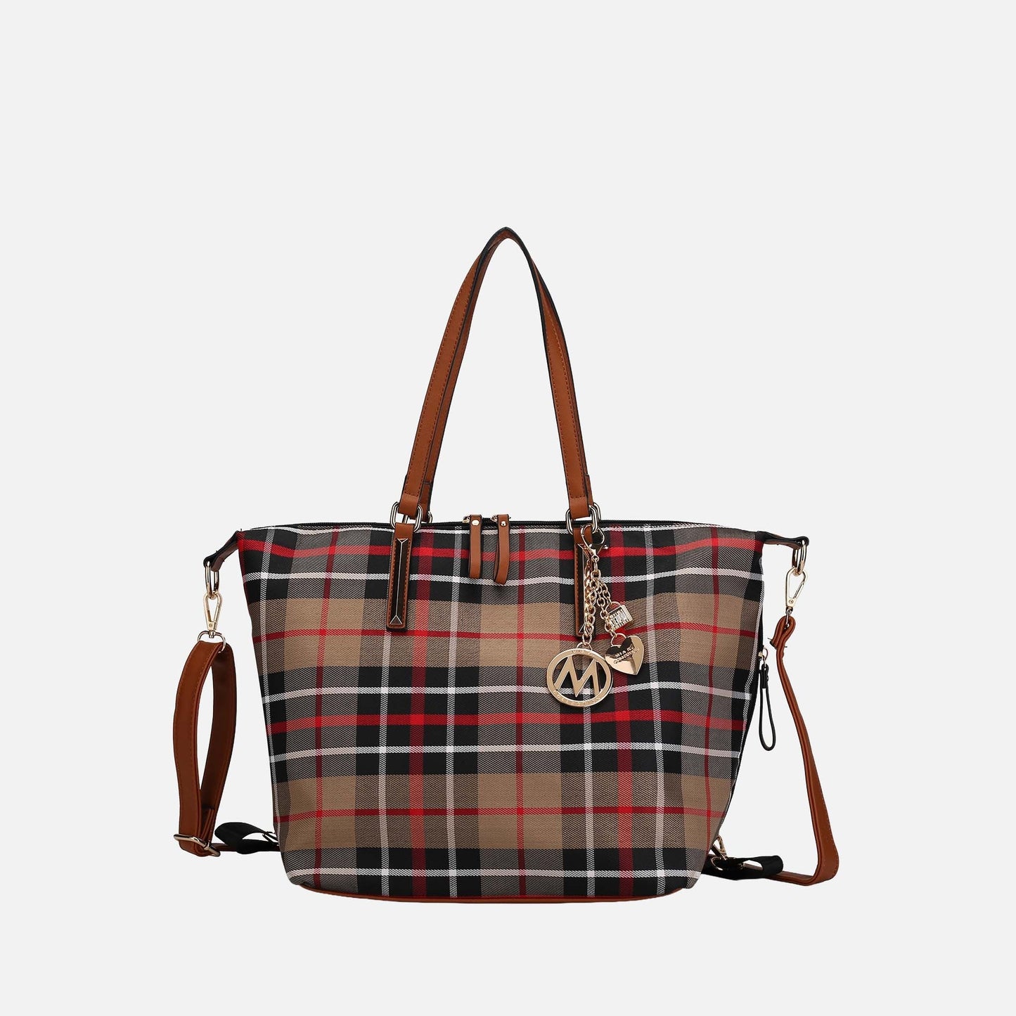 Mkf Collection by Mia K. - Layla Convertible Weekender Handbag in Navy Black view 18