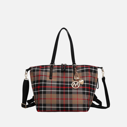 Mkf Collection by Mia K. - Layla Convertible Weekender Handbag in Navy view 19