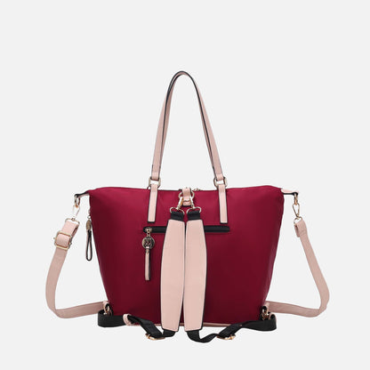 Mkf Collection by Mia K. - Layla Convertible Weekender Handbag in Blush view 4