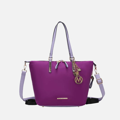 Mkf Collection by Mia K. - Layla Convertible Weekender Handbag in Wine view 7