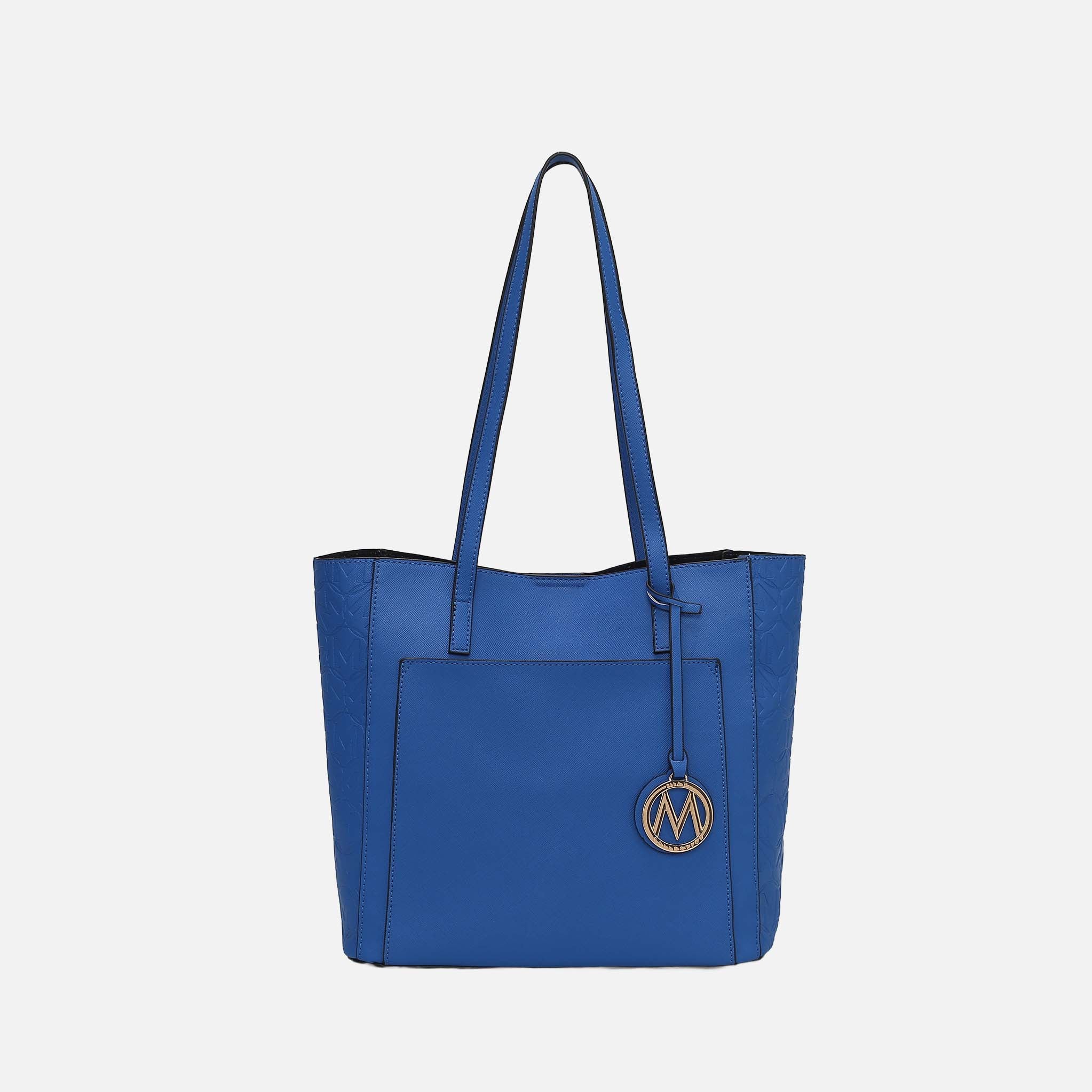 Mkf Collection by Mia K. - Leah Tote Bag Royal Blue view 18 (bag) - mia k collection, mia k handbags - shop at us.meeeshop