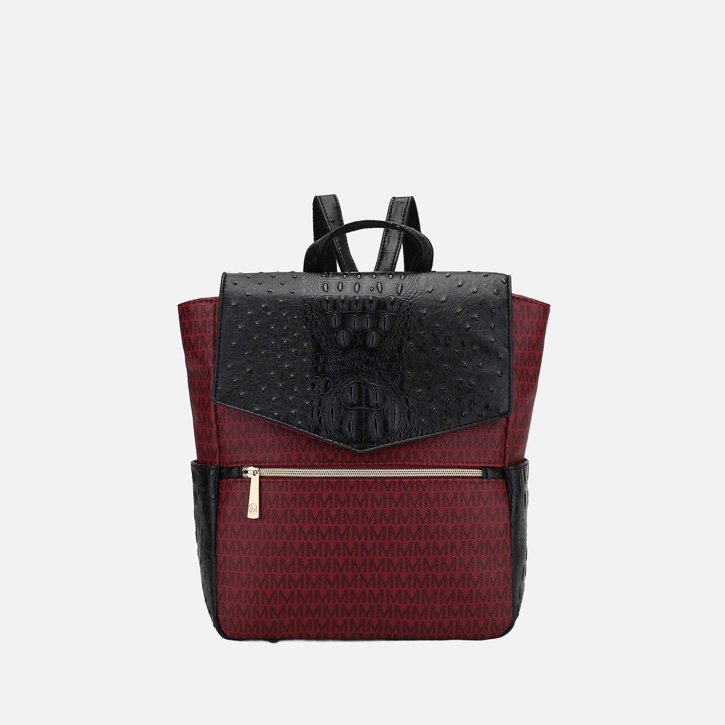 Mkf Collection by Mia K. - Leidy Signature Backpack in Red view 6 - Mkf Collection Bags