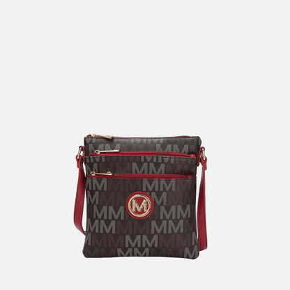 Mkf Collection by Mia K. - Lemuel Signature Crossbody Bag in Gray view 6 - Mkf Collection Crossbody Bags