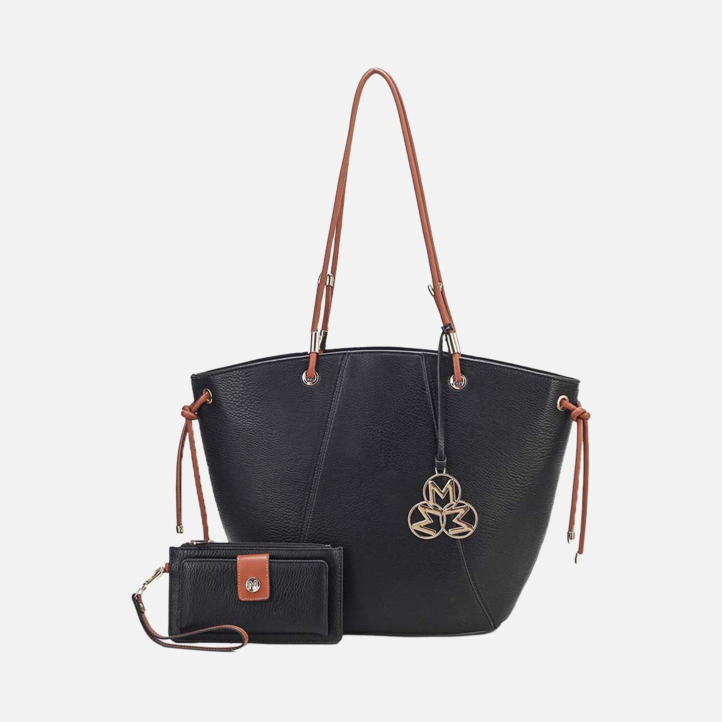 Mkf Collection by Mia K. - Liv Tote Bag and Set in Pewter view 7 - Mkf Collection Bags (one-piece)