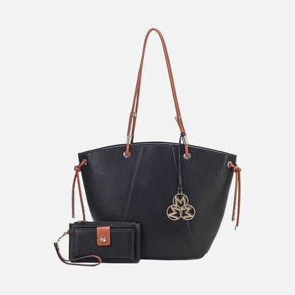 Mkf Collection by Mia K. - Liv Tote Bag and Set in Pewter view 7 - Mkf Collection Bags (one-piece)