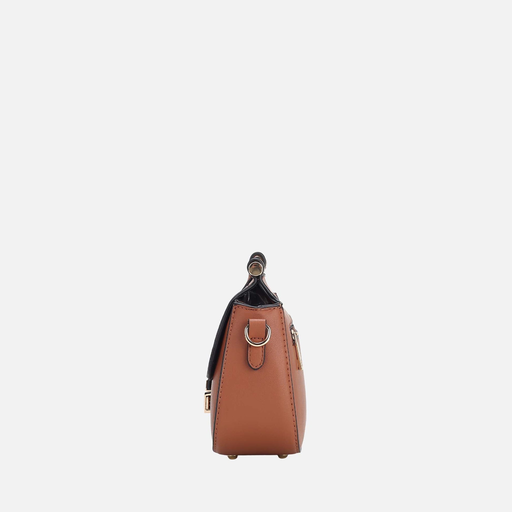 Mkf Collection by Mia K. - Londyn Crossbody Bag in Charcoal Grey view 4 - Mkf Collection Crossbody Bags