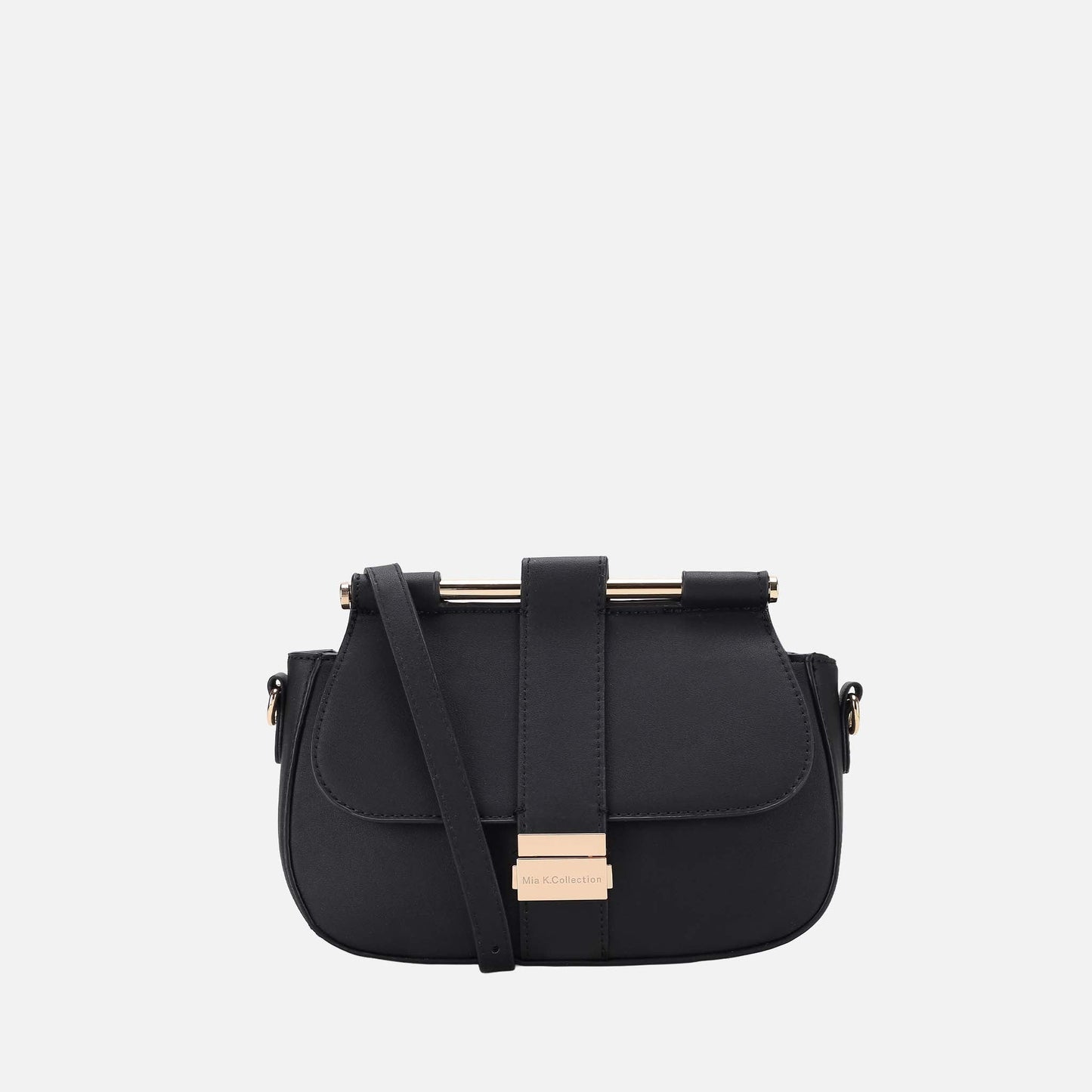 Mkf Collection by Mia K. - Londyn Crossbody Bag in Midnight Blue view 6 - Mkf Collection Crossbody Bags