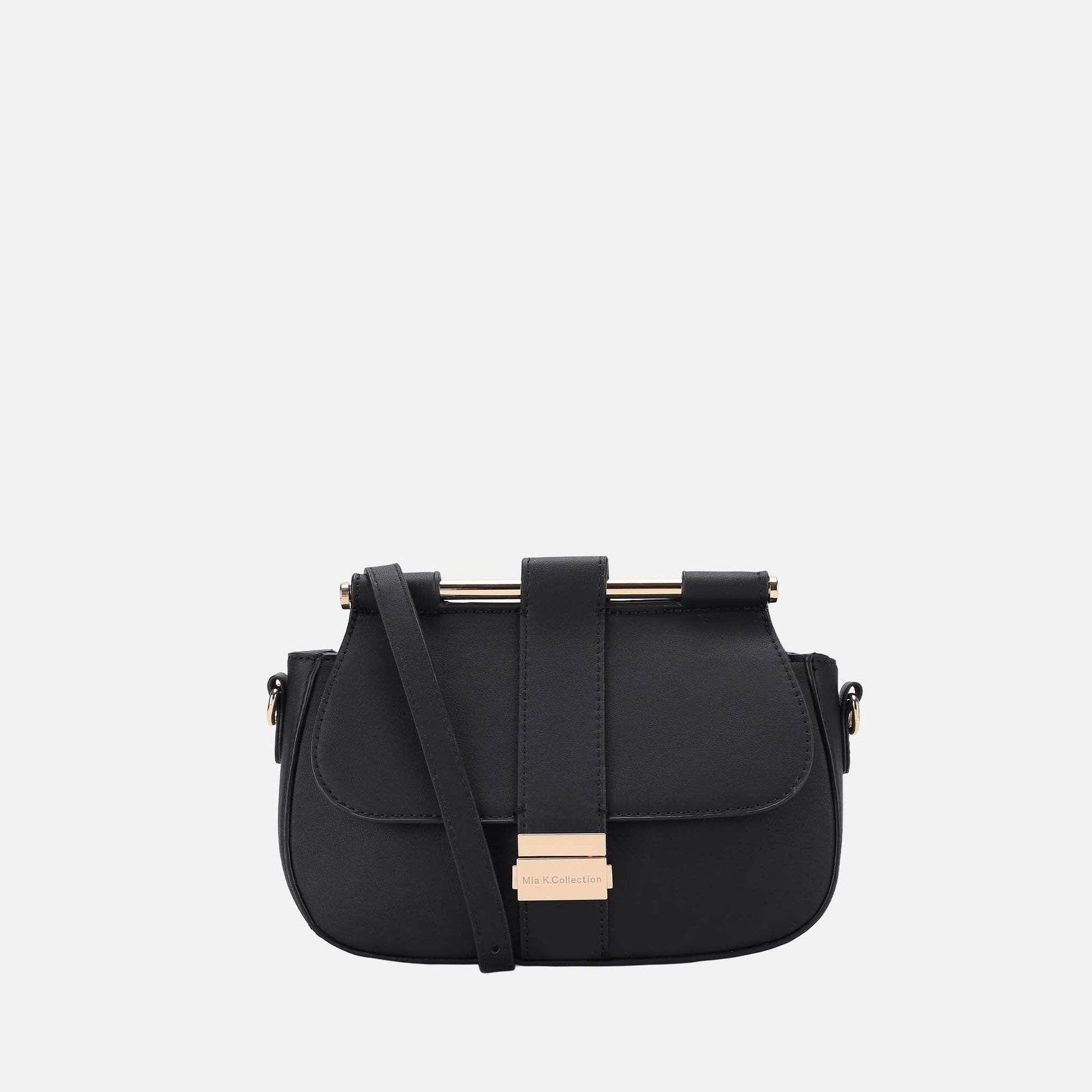 Mkf Collection by Mia K. - Londyn Crossbody Bag in Midnight Blue view 6 - Mkf Collection Crossbody Bags