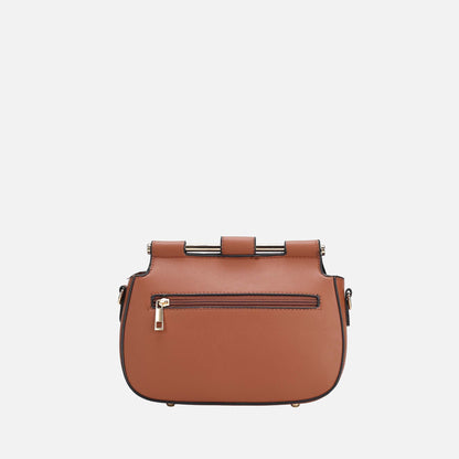 Mkf Collection by Mia K. - Londyn Crossbody Bag in Tawny view 3 - Mkf Collection Crossbody Bags