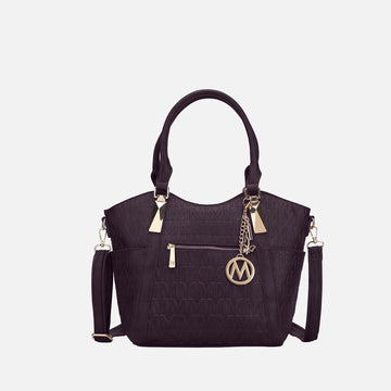 Mkf Collection by Mia K. - Lucy Signature Tote Bag in Beige - Mkf Collection Bags